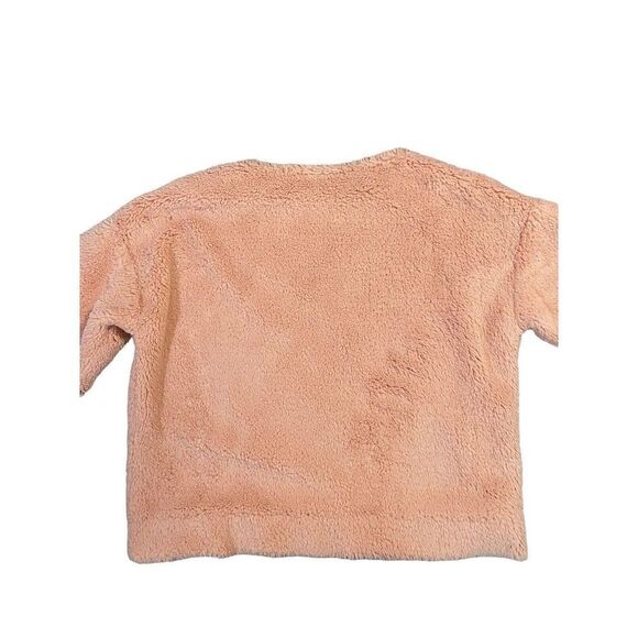 Madewell Superfurry Top Sweater Tinted Blush Pink Boxy Oversized Cozy Size Small - Picture 9 of 11